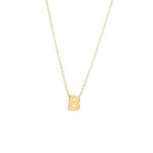 14K GOLD B INITIAL NECKLACE
